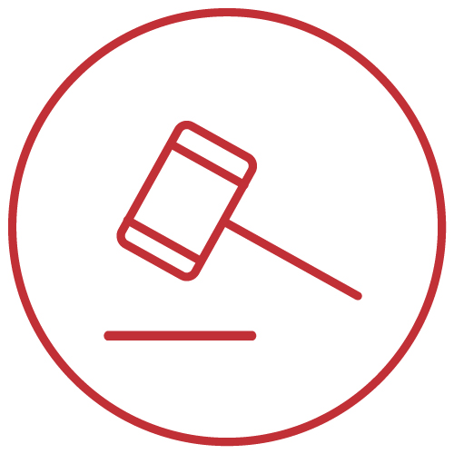 Litigation badge icon