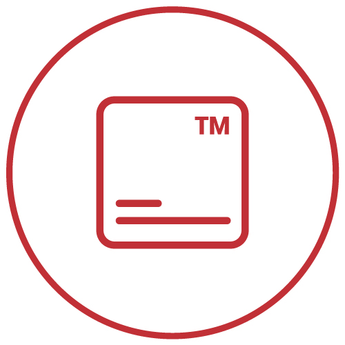Trademark badge icon