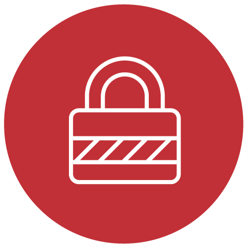 Inverted tradesecrets badge icon